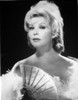 Arlene Dahl in White Furry Dress with Fan Portrait Photo Print - Item # VARCEL696558