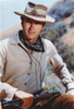 Clint Eastwood Posed in Cowboy Outfit with Shotgun Photo Print - Item # VARCEL696768