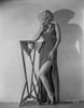 Jean Harlow Posed with Right Arm on the Table in Black Dress Photo Print - Item # VARCEL696790