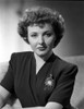 Laraine Day posed wearing Ambassadress Outfit in Black and White Photo Print - Item # VARCEL696852