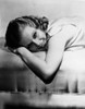 Jean Harlow Portrait Lying on the Bed in White Dress Photo Print - Item # VARCEL696886