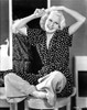 Jean Harlow Seated in Black Polka Dot Dress Photo Print - Item # VARCEL696928