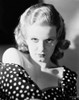 Jean Harlow Portrait in Black Polka Dot Shoulder Dress Photo Print - Item # VARCEL696982