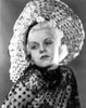 Jean Harlow Portrait in Black See Through Dress Photo Print - Item # VARCEL697013