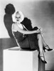 Jean Harlow Seated on a Box in Black Dress Photo Print - Item # VARCEL697069
