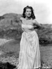 Yvonne Decarlo posed in White in Black and White Photo Print - Item # VARCEL697259
