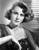 Frances Dee posed in a Portrait in Black and White Photo Print - Item # VARCEL697352