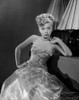 Gloria DeHaven posed in Gown in Black and White Photo Print - Item # VARCEL697494