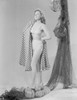 Susan Hayward wearing a White Two Piece in with Printed Cloth Photo Print - Item # VARCEL697563
