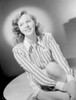 Susan Hayward pose in a Stripe Long Sleeve Photo Print - Item # VARCEL697783
