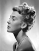 Betsy Drake Portrait Side View in Pearl Earrings and Necklace Photo Print - Item # VARCEL697790