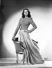 Rita Hayworth Pose on the Chair in Black and White Photo Print - Item # VARCEL698004