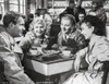 Until They Sail Man and Three Woman Having Conversation Photo Print - Item # VARCEL698188