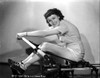 Pat Farr on Exercise Equipment smiling Portrait Photo Print - Item # VARCEL698290