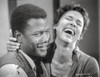 Porgy And Bess smiling in Black and White Close Up Couple Portrait Photo Print - Item # VARCEL698322