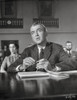 Anatomy Of A Murder A Lawyer Defending His Client in a Movie Scene in Black and White Photo Print - Item # VARCEL698307