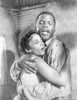 Porgy And Bess hugging Couple Portrait in Black and White Photo Print - Item # VARCEL698325