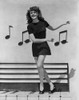 Rita Hayworth in Musical Notes Background Photo Print - Item # VARCEL698425