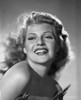 Rita Hayworth Happy in Black and White Portrait Photo Print - Item # VARCEL698529