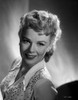 Sally Forrest on a Beaded Top Leaning and smiling Portrait Photo Print - Item # VARCEL698578