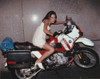 Marg Helgenberger on Motorcycle Photo Print - Item # VARCEL698680