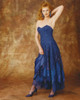 Marg Helgenberger in Blue Gown Portrait Photo Print - Item # VARCEL698695