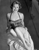 Mona Freeman on a Halter Swimsuit Reclining Portrait Photo Print - Item # VARCEL698764