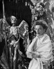Katharine Hepburn in White Coat in Black and White Photo Print - Item # VARCEL699001