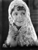 A portrait of Janet Gaynor wearing a lace veil Photo Print - Item # VARCEL699028
