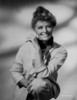 Katharine Hepburn posed in White Dress Black and White Photo Print - Item # VARCEL699057