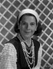 Ruth Gordon on a Ruffled Sleeve on Pearl Necklace Photo Print - Item # VARCEL699206
