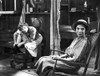 Katharine Hepburn in Floral Dress with A Woman Movie Scene Photo Print - Item # VARCEL699216