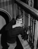 Psycho Cast Member Covering His Mouth in Black and White Portrait Photo Print - Item # VARCEL699584