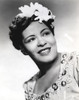 Billie Holiday smiling Close Up Portrait with Floral Accessories Photo Print - Item # VARCEL699834