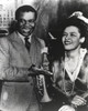 Billie Holiday smiling in Formal Suit Along with Woman Photo Print - Item # VARCEL699854