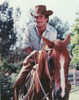 Lee Horsley Posed While Riding Horse in Cowboy Outfit Photo Print - Item # VARCEL700133