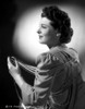 Ruth Hussey on a Long Sleeve Dress Black and White Portrait Photo Print - Item # VARCEL700319
