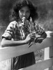 Jennifer Jones on Checkered Top Leaning Photo Print - Item # VARCEL700614