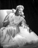 Francis Langford Reclining in Dress with Black Background Photo Print - Item # VARCEL701196