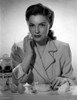 Joan Leslie on a Blazer and Cleaning her Face Photo Print - Item # VARCEL701381