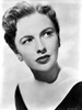 Joan Leslie wearing a Scoop Black Dress with Earrings in Portrait Photo Print - Item # VARCEL701391