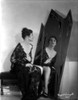 Margaret Livingston on an Embroidered Dress sitting and posed on a Mirror Photo Print - Item # VARCEL701436