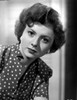 Betty Lynn Portrait in White polka dot Black Short Sleeve Dress Photo Print - Item # VARCEL701578