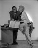 Born Yesterday Lady in White With Man Holding Book Photo Print - Item # VARCEL701607