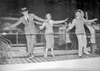 Damsel In Distress Dancing in Black and White Photo Print
