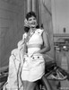 Mary Martin wearing a White Dress and a Scarf on Her Head Photo Print - Item # VARCEL701962