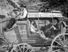 Hombre Group Of People Riding a Horse in Black and White Photo Print - Item # VARCEL702126