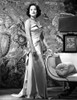 Merle Oberon Posed a Silk Gown Photo Print - Item # VARCEL702810