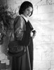 Merle Oberon on a Long Sleeve Coat Photo Print - Item # VARCEL702812