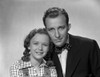 Bing Crosby smiling in Formal Wear with Daughter Portrait Photo Print - Item # VARCEL688872